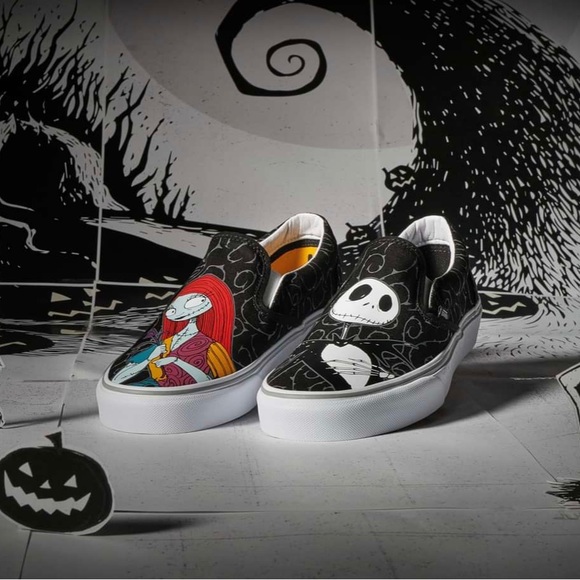 VANS NIGHTMARE BEFORE CHRISTMAS SLIP-ON SHOES Kids Size 13 - Picture 3 of 14